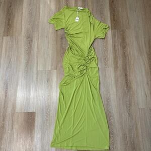 Khy asymmetrical ruched dress brand